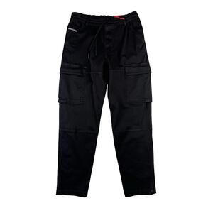 Diesel D-Krooley Cargo Tapered Jogger Sweatpants Black 068DY Size 30 W | 30 L